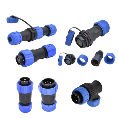 calidad  Industrial IP68 Waterproof Power Connector SP Series 2 - 12 Pin Panel Mount fábrica