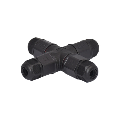 calidad  7.5mm LED Waterproof Connector 4ways IP67 Screw T Type Assembly 2 Pin Solar Connector fábrica