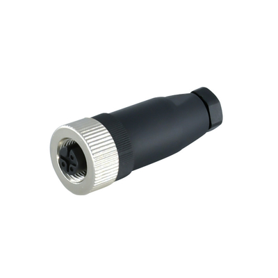 3 conector impermeable A B D del Pin M12 del Pin 4 que cifra IP67 plástico hembra-varón IP68