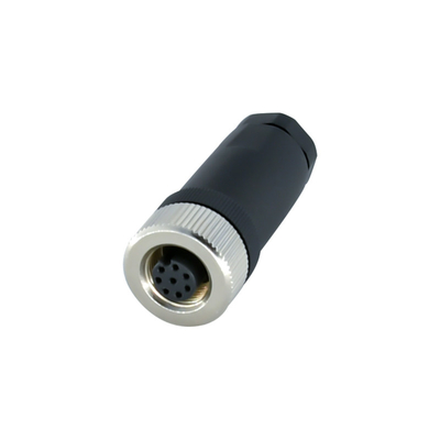 La base plástica impermeable 4 del conector M12 3 de IP67 IP68 un B D cifró el enchufe masculino femenino