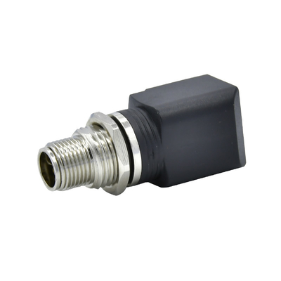 El conector impermeable de encargo Rj45 CuZn de Rigoa PA66 M12 X cifró al conector RJ45