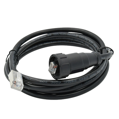 El varón a la cerradura rápida 8P8C del conector impermeable masculino de Ethernet Rj45 moldeó el cable