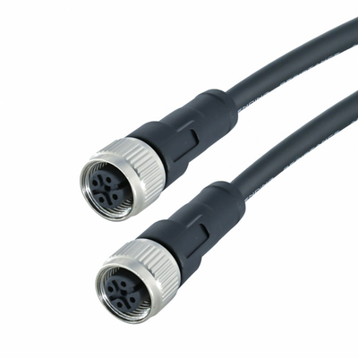 Conector circular impermeable eléctrico un código 3 4 5 cable moldeado conector del sensor de los pernos M12