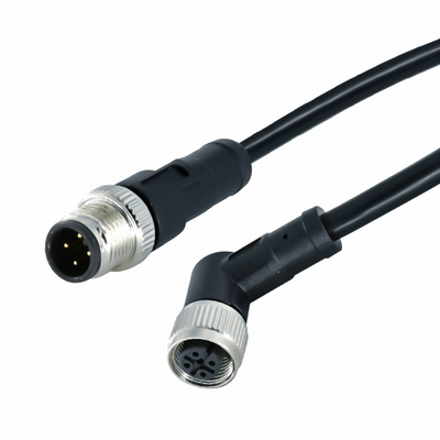 Conector circular impermeable eléctrico un código 3 4 5 cable moldeado conector del sensor de los pernos M12