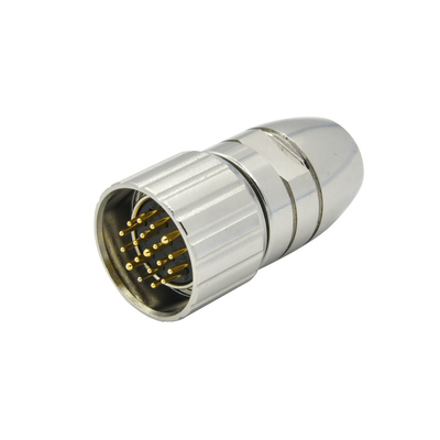 6 - 19 prenda impermeable circular cuadrada del conector del soporte del panel de conector del Pin M23