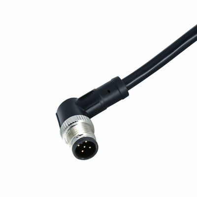 Alambre impermeable del sensor del PVC AWG22-26 de los pernos PUR del código 5 del conector de cable de Ourdoor M12 A