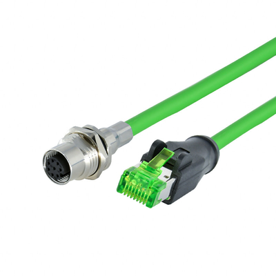La prenda impermeable hembra-varón M12 al conector Rj45 un B D X cifró CMX al aire libre clasificado