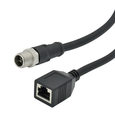 La prenda impermeable hembra-varón M12 al conector Rj45 un B D X cifró CMX al aire libre clasificado