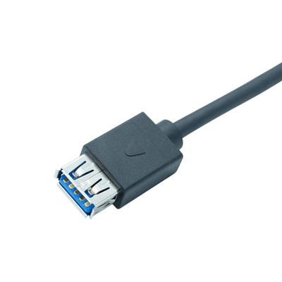 Conector de cable impermeable del soporte IP67 USB del panel del USB 3,0 para hacer publicidad del cable de la caja de luz