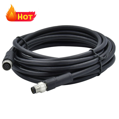 Codo/M12 recto 4 Pin Waterproof Cable Connector Male /Female