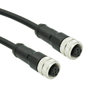 el conector de cable impermeable de 250V M12 UN B D X cifró 4 Pin Cable Connector