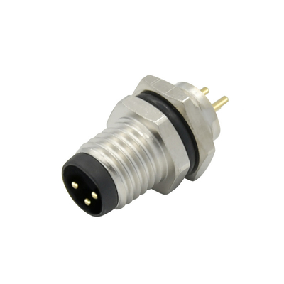 Conector impermeable externo M8 del diámetro 4.0-8.0m m del cable para el sistema de automatización industrial