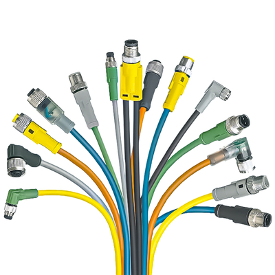 El codo/el conector de cable impermeable recto M12 ROHS certificó IP68/IP67