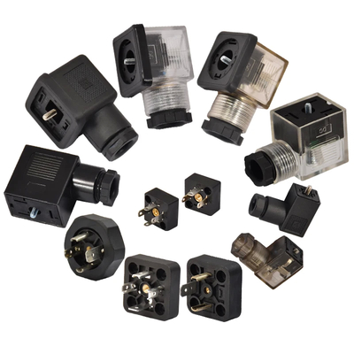 Conector de válvula de solenoide de conexión roscada 0.2A Rango de temperatura 0-120C