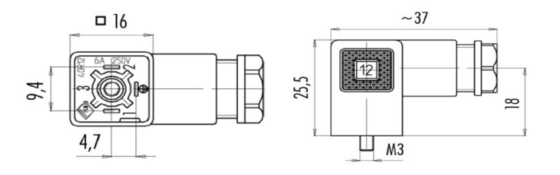 24 V de tensión de acero inoxidable Solenoide de válvula de acoplamiento de trabajo pesado