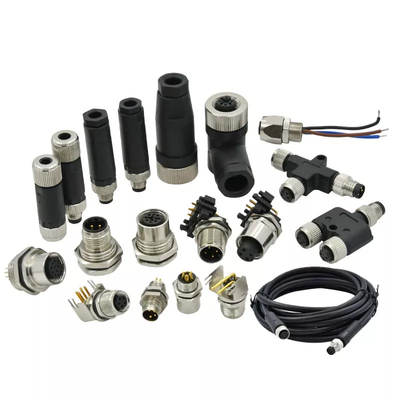 IP68 3 4 5 6 8 12 17 Pin A B D Código Hombre Hombre Mudejo de cable Femenino Panel de señal recta Monte conector impermeable M8 M12