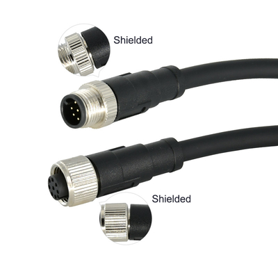 Conector M12 con cable de enchufe moldeado impermeable de 8 pines Tipo de producto