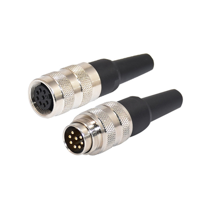 Conector impermeable M16 con material aislante PBT y placa de contacto Au oro/oro