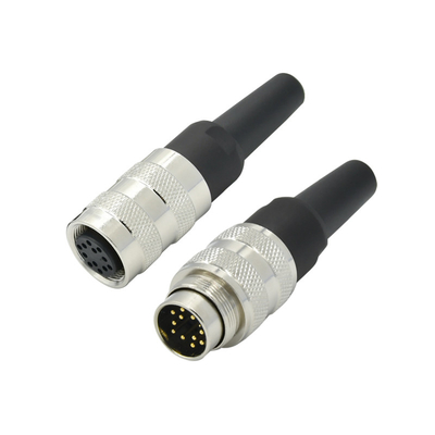 Conector impermeable M16 con material aislante PBT y placa de contacto Au oro/oro