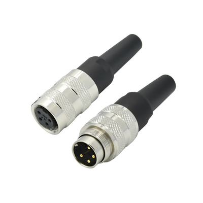Conector impermeable M16 con material aislante PBT y placa de contacto Au oro/oro