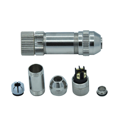 Tensión nominal 30V para conector impermeable de 5/6/8 pin M8 adaptador negro