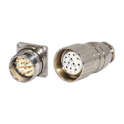 800 ciclos de operación Conector de montaje de panel impermeable para aplicaciones DIN