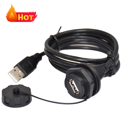 Cable USB C resistente al agua en color negro