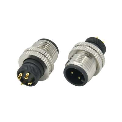Conector de aviación impermeable Rigoal M12 A Code macho hembra de 3-17 pines