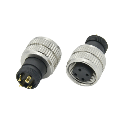 Conector de aviación impermeable Rigoal M12 A Code macho hembra de 3-17 pines