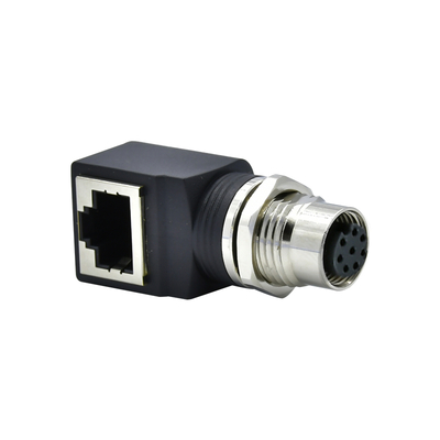 Conector Ethernet M12 a RJ45 Hombre Hembra IP67 Impermeable 3-17 Pin