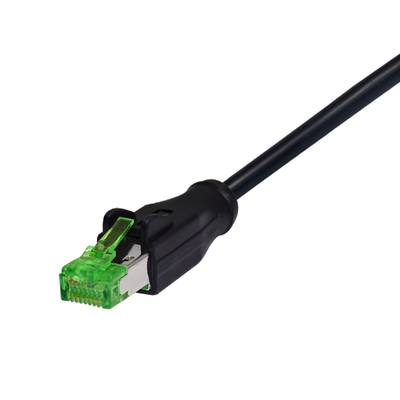 Cable Ethernet Cat6 de 1 metro, M12 X-Code a RJ45 IP68