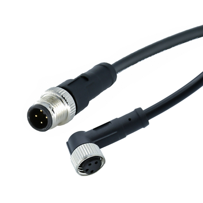 Conector macho M12 a macho M8, impermeable, IP67, IP68, contactos de latón