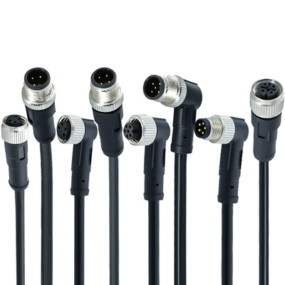 Conector macho M12 a macho M8, impermeable, IP67, IP68, contactos de latón