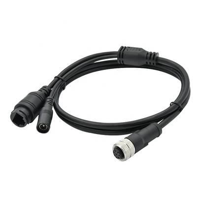 M12 Ethernet Cable 4pin 8pin D X Código para la visión automática de la cámara industrial