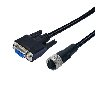Conector M12 a D-Sub a prueba de agua IP68 DB9 DB15 DB25 DB37