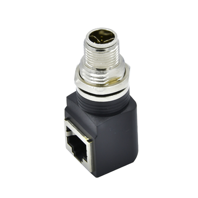 M12 X Código RJ45 Cable de enchufe IP67 IP68 Ethernet industrial impermeable