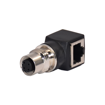 M12 Conector RJ45 femenino con código X IP67 IP68 a prueba de agua