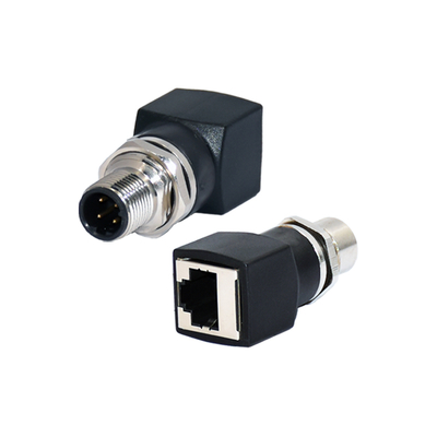 M12 Conector RJ45 femenino con código X IP67 IP68 a prueba de agua