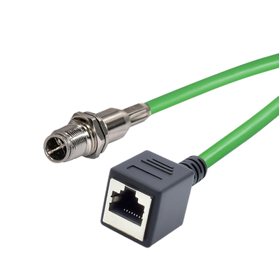 Conector Ethernet M12 a RJ45 B D X Code IP67 para uso industrial