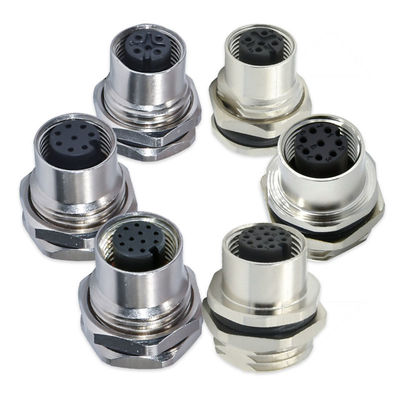 Conector M12 a prueba de agua 3-17 pines macho hembra IP67 IP68 DIN