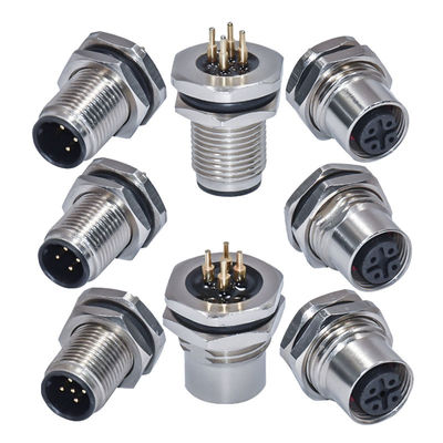 Conector M12 a prueba de agua 3-17 pines macho hembra IP67 IP68 DIN