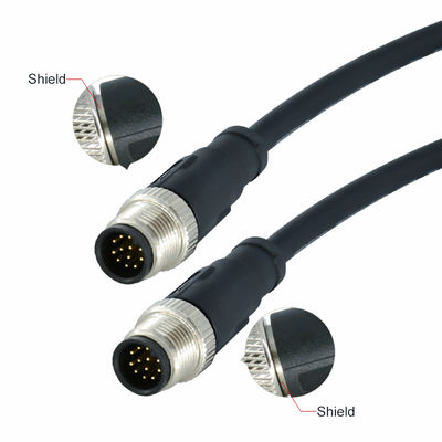 M12 Conector impermeable 3-17 Pin IP67 IP68 Estándar DIN