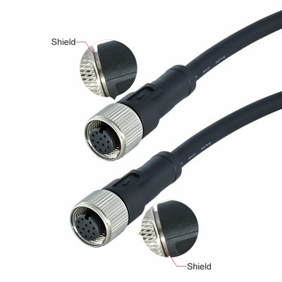 M12 Conector impermeable 3-17 Pin IP67 IP68 Estándar DIN