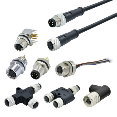 Rigoal M8 B Coding Waterproof Connector with IEC61076-2-101 Standard and Male Female Assembly for Industrial Applications