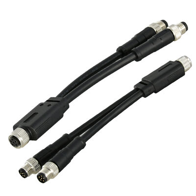 M8 Conector impermeable IP67/IP68 3-8 Pin 30-60V para aplicaciones automotrices y de sensores