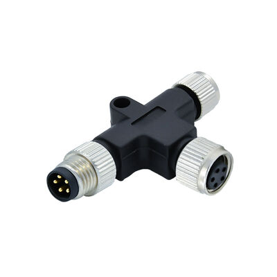 Suministro de fábrica conector impermeable M8, cabezal de enchufe tipo T, 3/4/5/6/8 pines, macho y hembra, admite personalización
