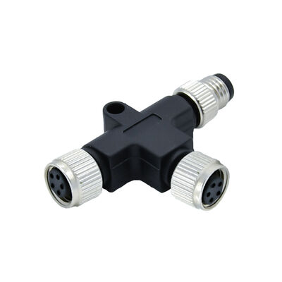 Suministro de fábrica conector impermeable M8, cabezal de enchufe tipo T, 3/4/5/6/8 pines, macho y hembra, admite personalización