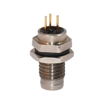 M8 4PIN 5PIN 8PIN conector de tipo de PCB en ángulo recto conector de montaje de panel de 90 grados