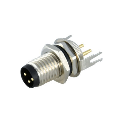 Conector M8 de alta calidad para montaje en panel macho y hembra para PCB, impermeable IP67 IP68