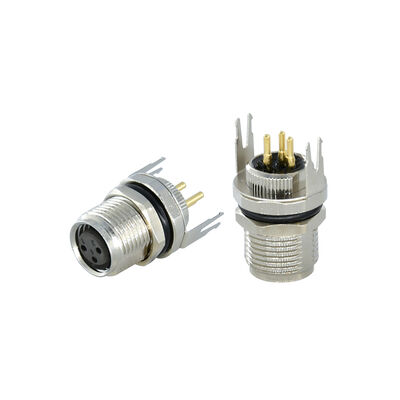 Conector M8 de alta calidad para montaje en panel macho y hembra para PCB, impermeable IP67 IP68
